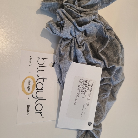 BLU TAYLOR Head turban babies heather grey colour - Picture 2 of 3